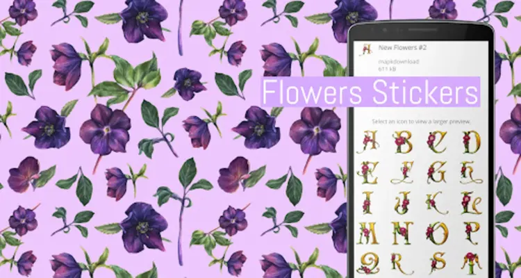 Flowers Stickers for WhatsApp android App screenshot 3